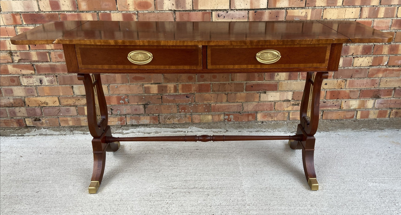 REGENCY STYLE DOPLEAF CONSOLE TABLE BY BAKER