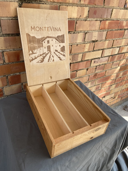 MONTE VINO WOOD WINE BOX