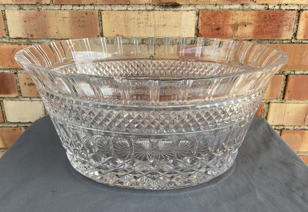 GIANT CRYSTAL SERVING BOWL - AS FOUND