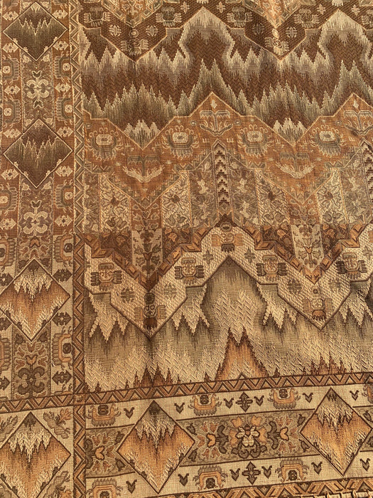 GREEN, BROWN, AND ORANGE LARGE TAPESTRY