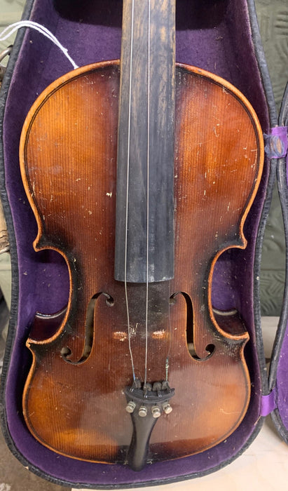 VIOLIN IN CASE - AS FOUND