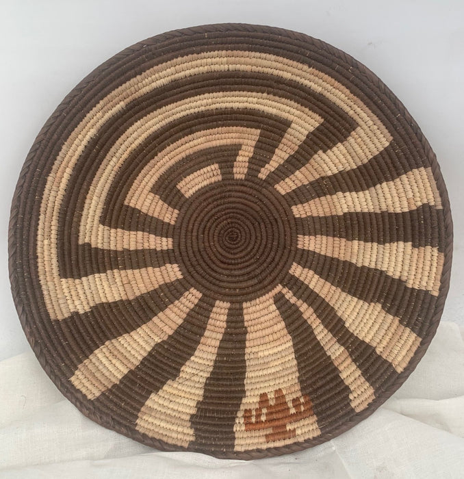 AFRICAN WOVEN 2 TONE BASKET