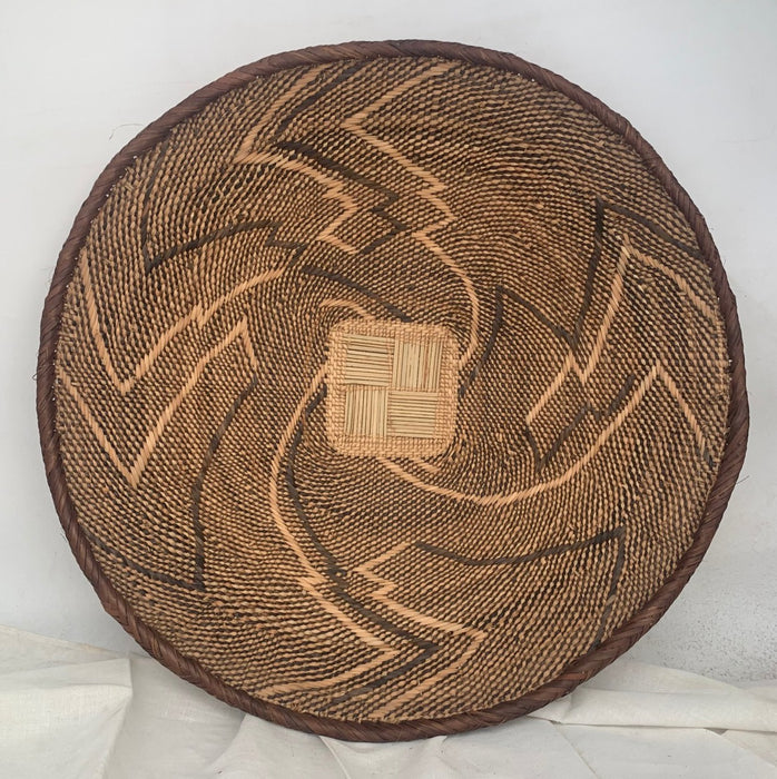 LARGE BOWL SHAPED AFRICAN BASKET