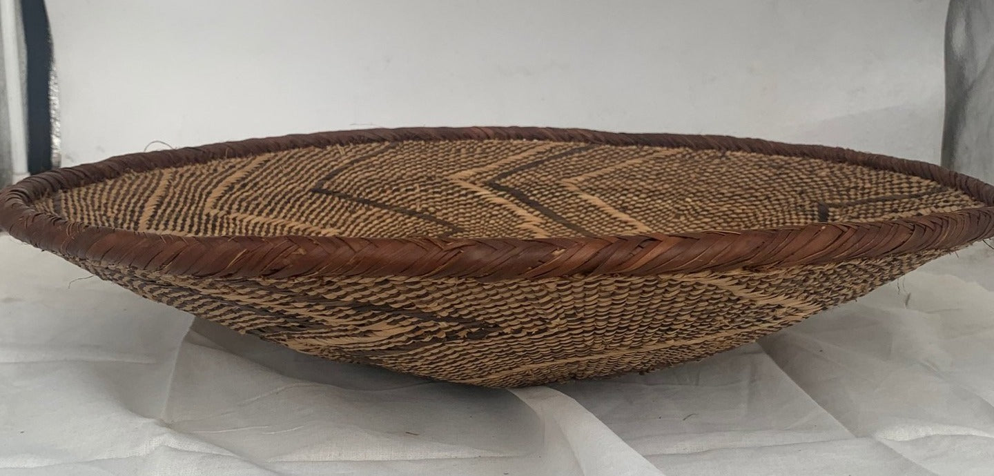 LARGE BOWL SHAPED AFRICAN BASKET