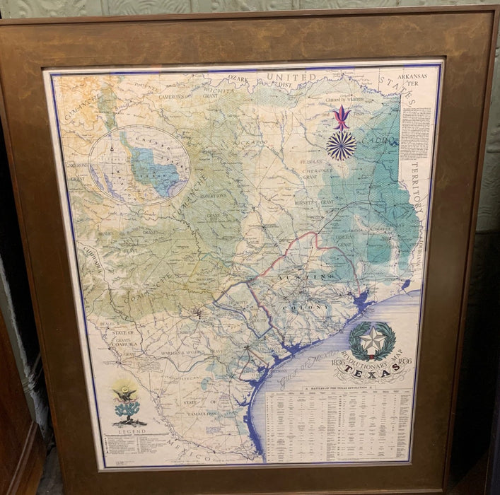 REVOLUTIONARY MAP OF TEXAS