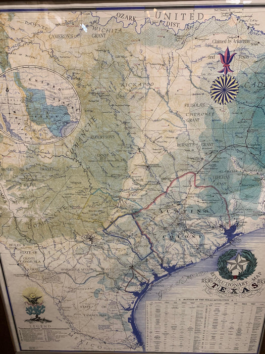 REVOLUTIONARY MAP OF TEXAS