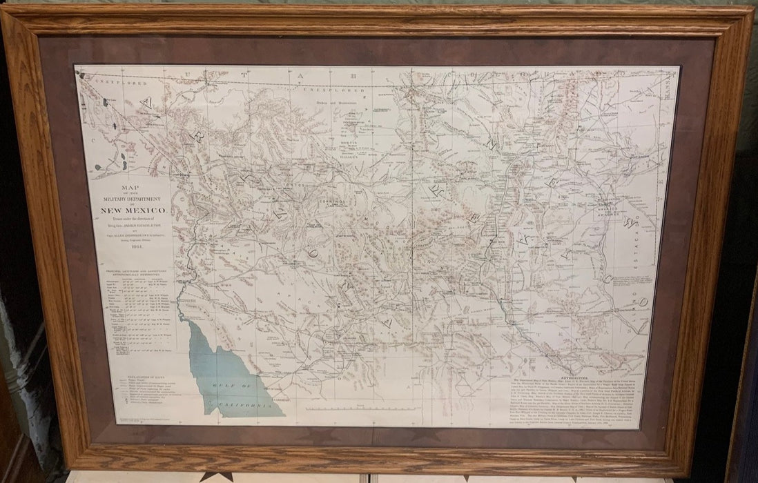 MILITARY DEPARTMENT OF NEW MEXICO MAP