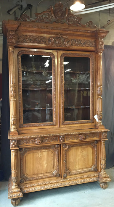 LOUIS XIII STYLE ASH BOOKCASE