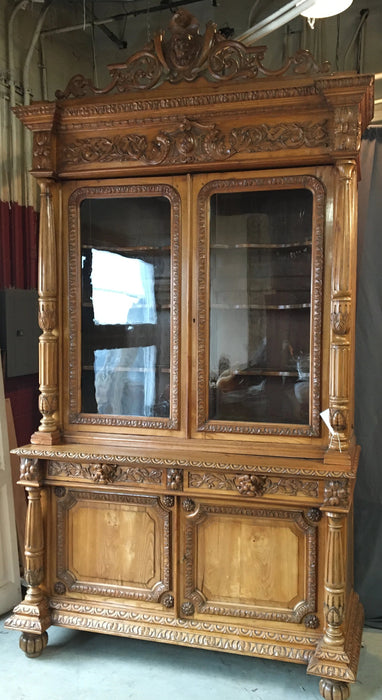 LOUIS XIII STYLE ASH BOOKCASE