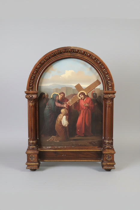STATION OF THE CROSS OIL PAINTING BY EDOUARD CABANE