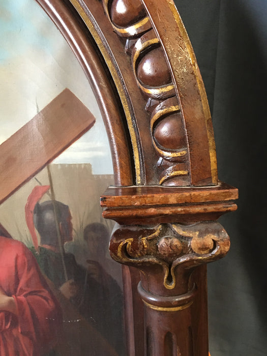 STATION OF THE CROSS OIL PAINTING BY EDOUARD CABANE