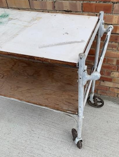 WHITE INDUSTRIAL CART