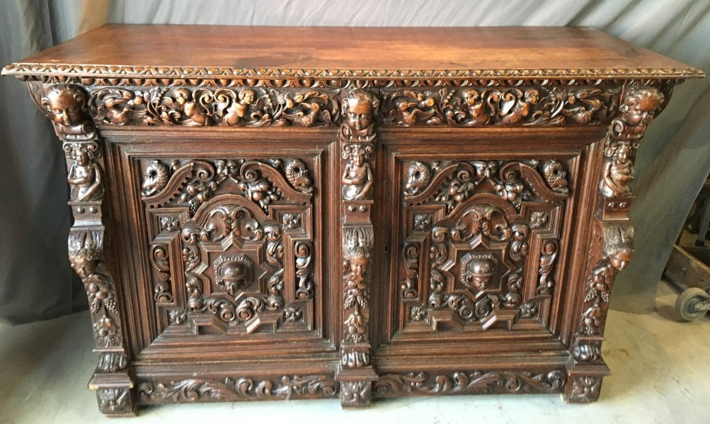 INCREDIBLE CARVED MECHILLIN SIDEBOARD