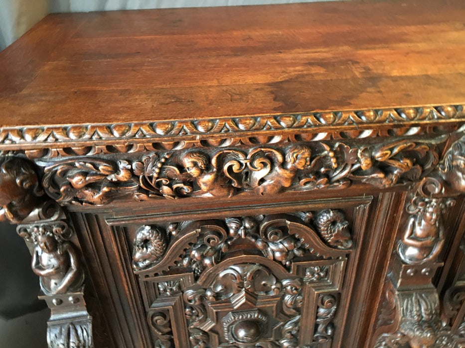 INCREDIBLE CARVED MECHILLIN SIDEBOARD