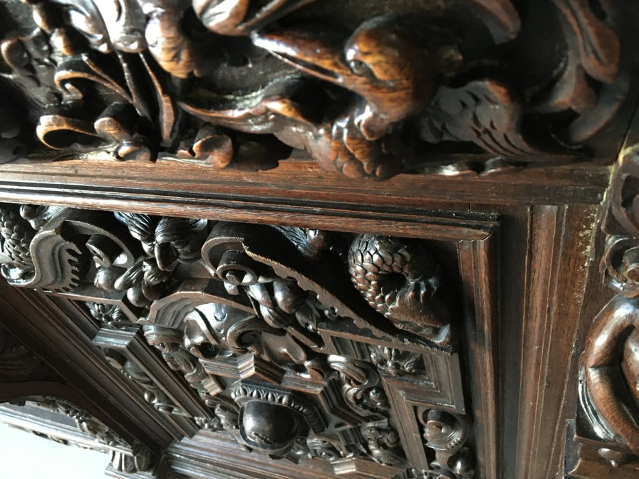 INCREDIBLE CARVED MECHILLIN SIDEBOARD