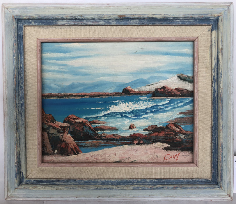 OIL PAINTING OF SEASCAPE SIGNED BY C. LOFT