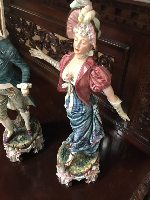 ORNATE FRENCH PORCELAIN MAN FIGURE ONLY