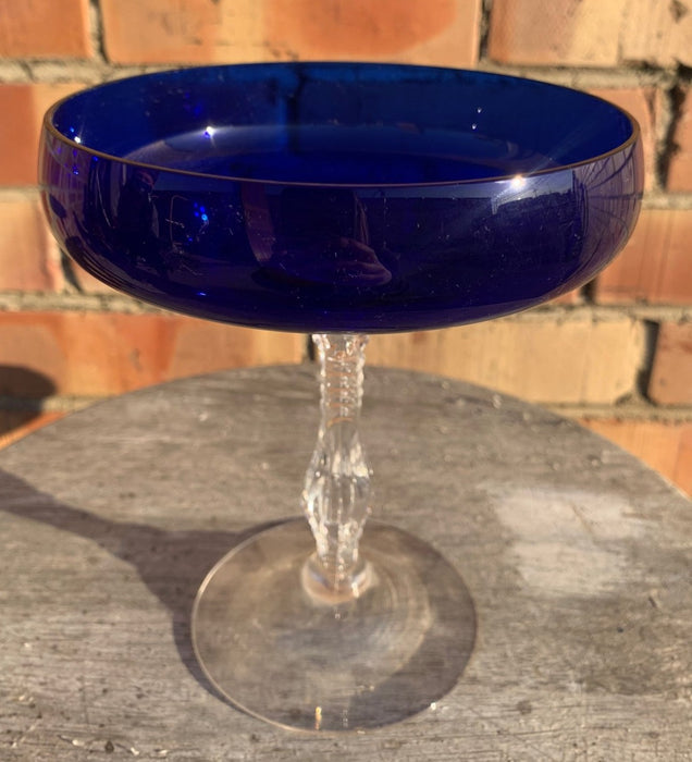 COBALT BLUE MARGARITA GLASS