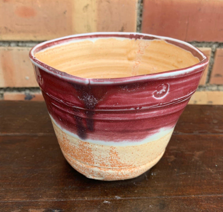 HAND THROWN PLANTER POT