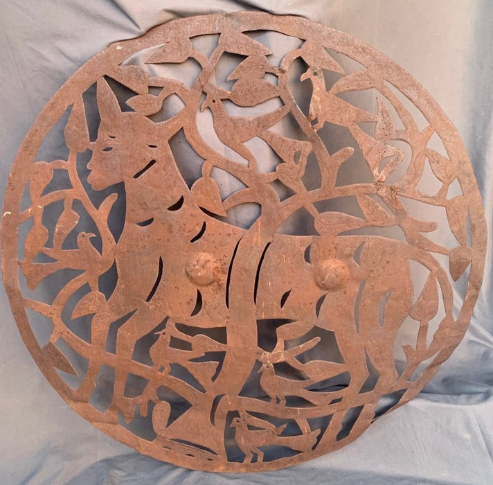 PIERCE CARVED METAL DISK