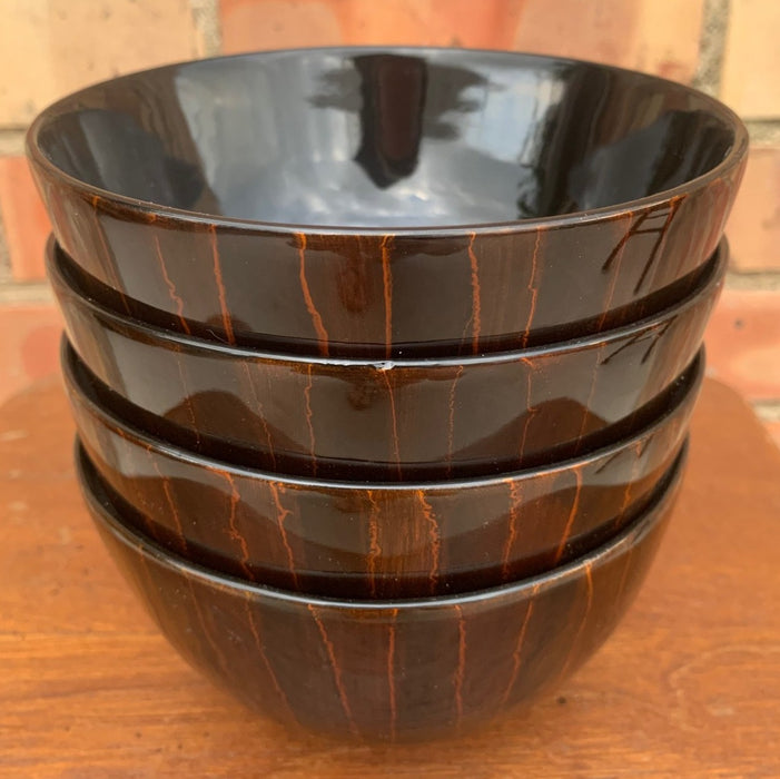 SET OF 4 LACQUER BOWLS BY RAY NASHER FROM NASHER SCULPTURE CENTER