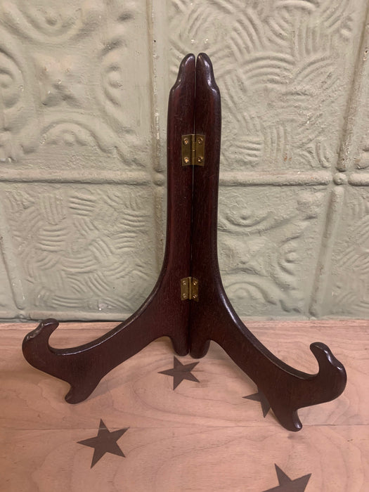 WOOD PLATE HINGED STAND