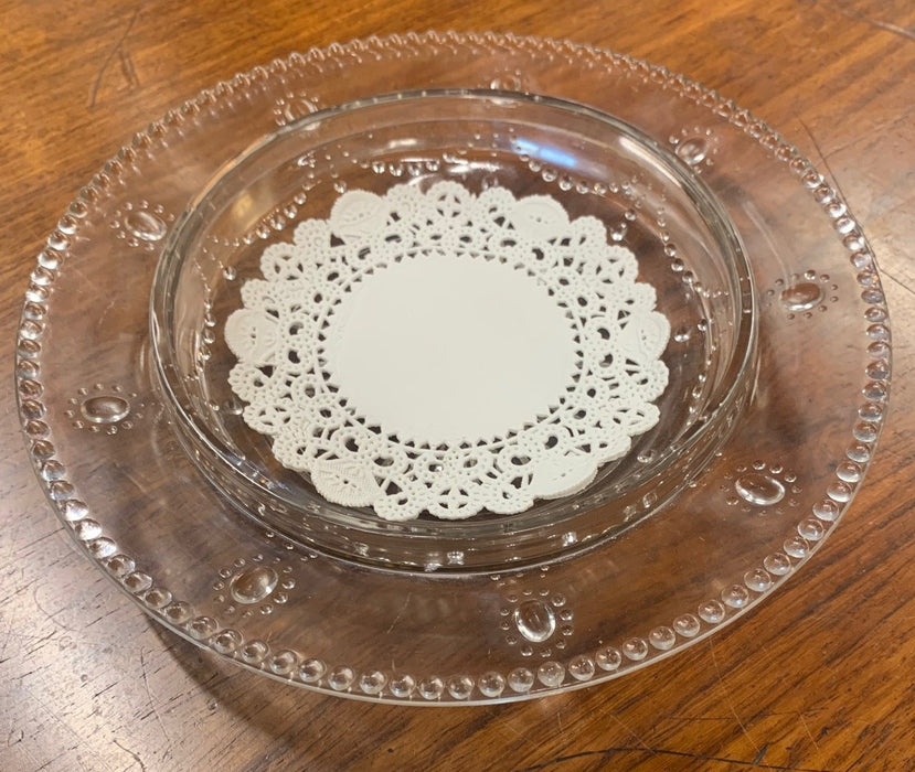 PATTERNED GLASS DISH