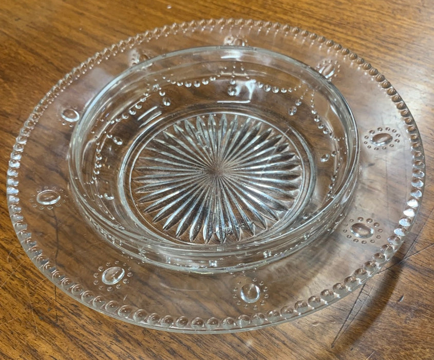 PATTERNED GLASS DISH