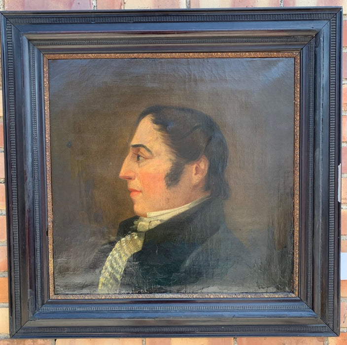 19TH CENTURY OIL PAINTING PORTRAIT OF A GENTLEMAN