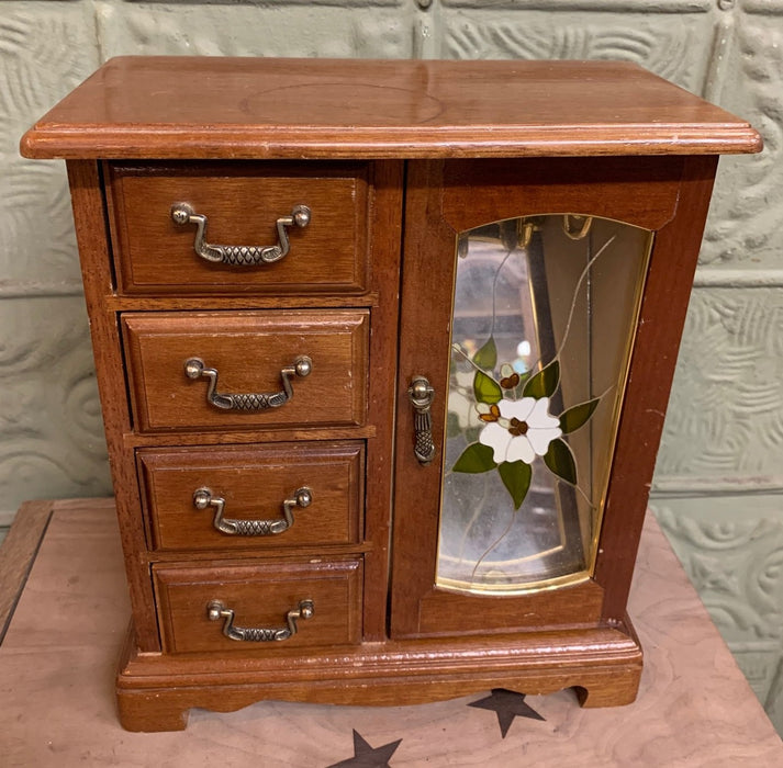 VINTAGE ARMOIRE STYLE JEWELRY BOX