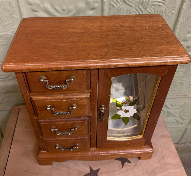 VINTAGE ARMOIRE STYLE JEWELRY BOX