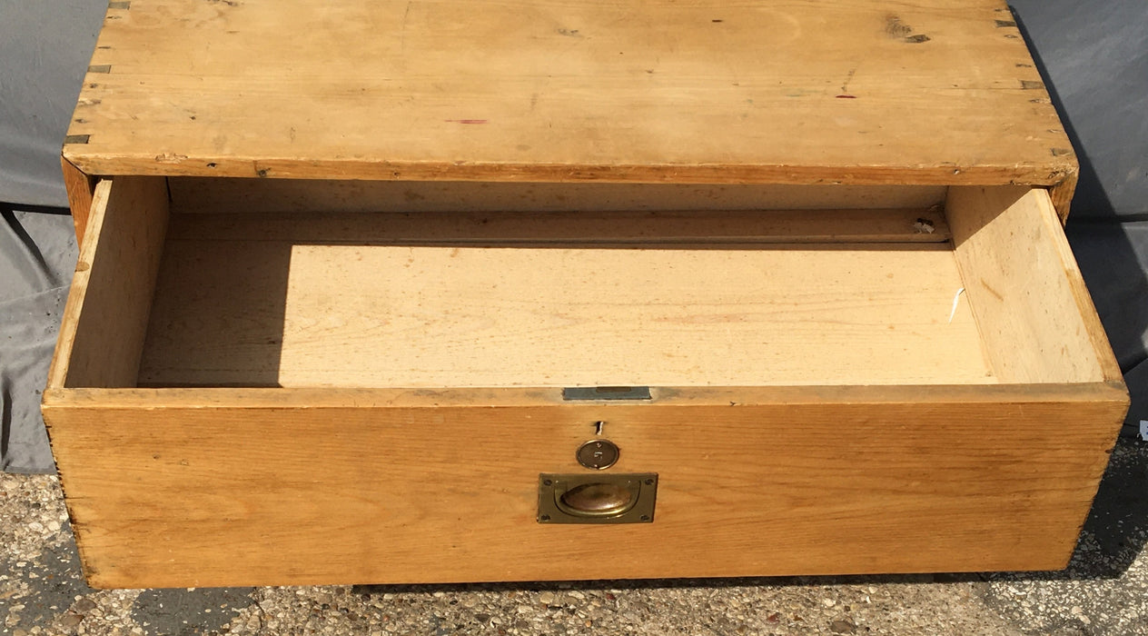 DOVETAILED PINE 2 DRAWER LOW CHEST