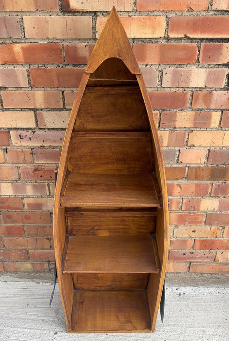 CANOE SHAPED BOOK SHELF