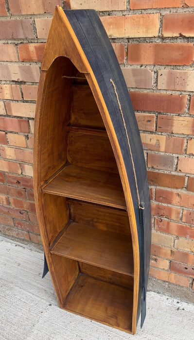 CANOE SHAPED BOOK SHELF