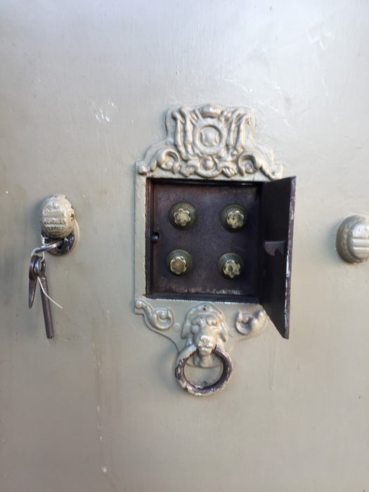 LARGE BELGIAN SAFE WITH KEY AND COMBINATION