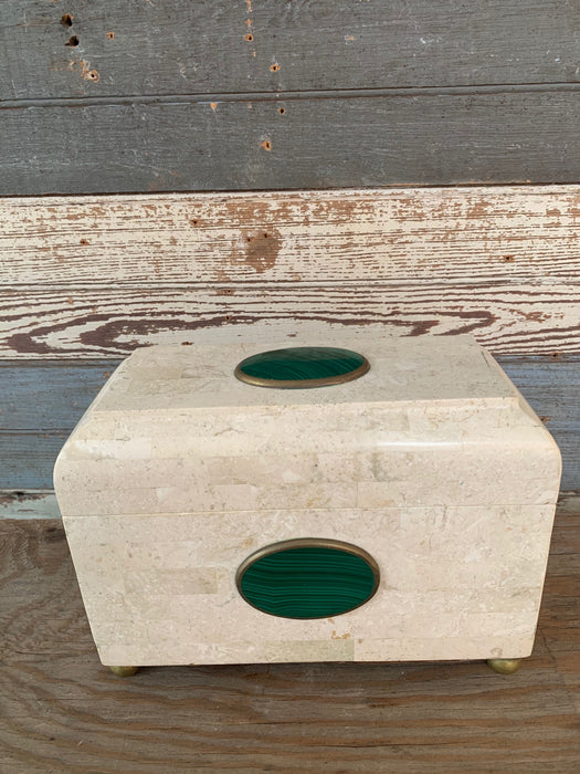 STONE COVERED LIDDED BOX