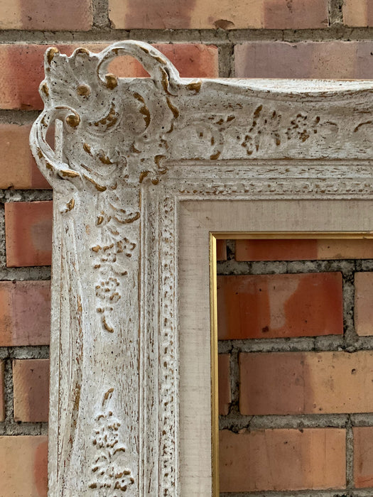 ORNATE WHITEWOOD WITH GESSO FRAME