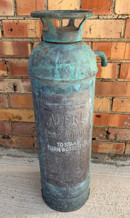 VINTAGE COPPER FIRE EXTINGUISHER