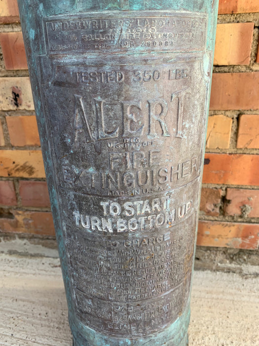 VINTAGE COPPER FIRE EXTINGUISHER