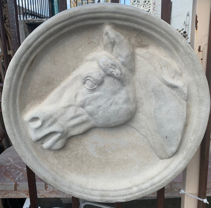 CONCRETE HORSE PLAQUE