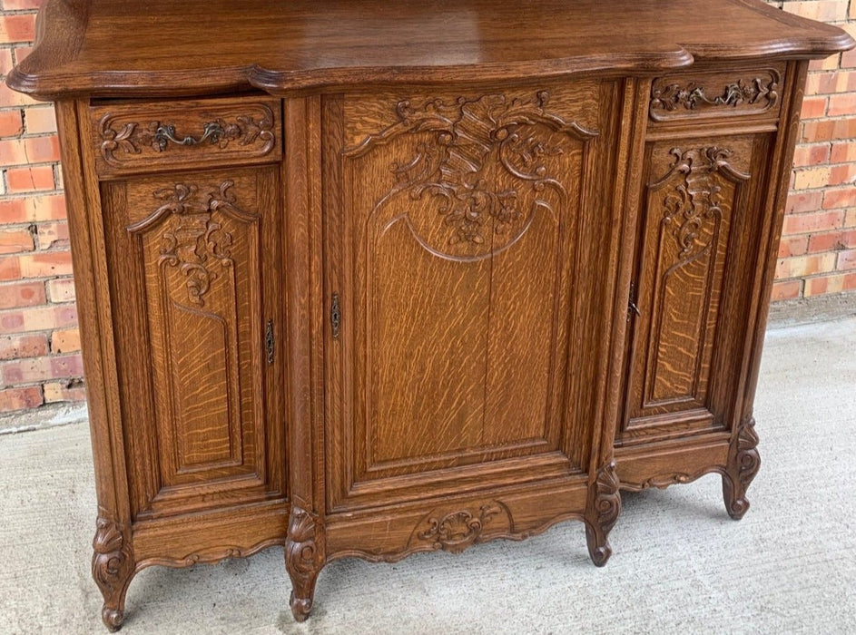 PAIR OF LOUIS XV OAK SERVERS