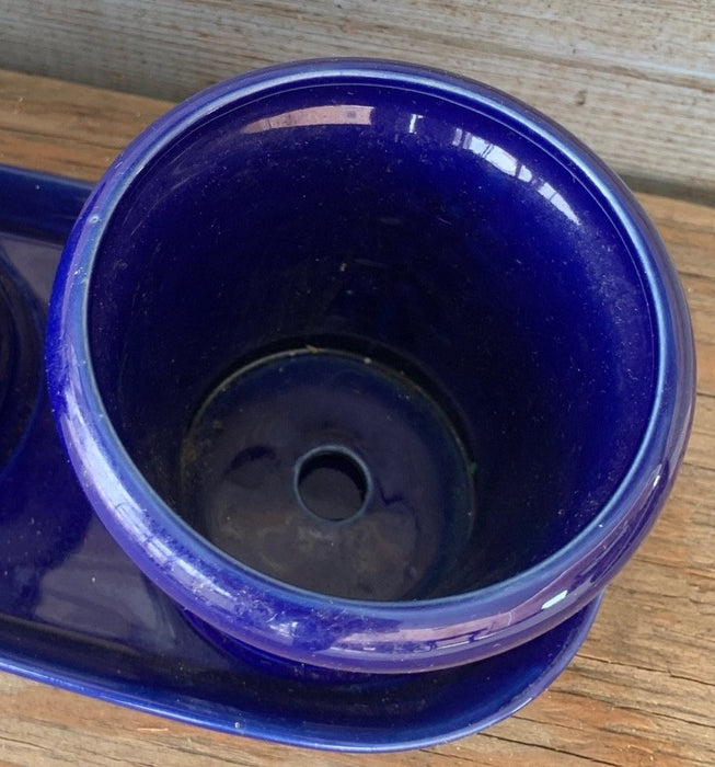 COBALT SMALL PLANTER TRIO WITH TRAY