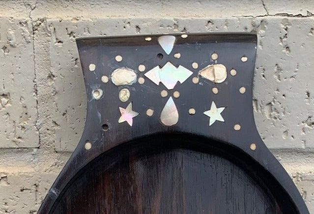 COROMANDEL WOOD TRAY WITH MOTHER OF PEARL INLAY