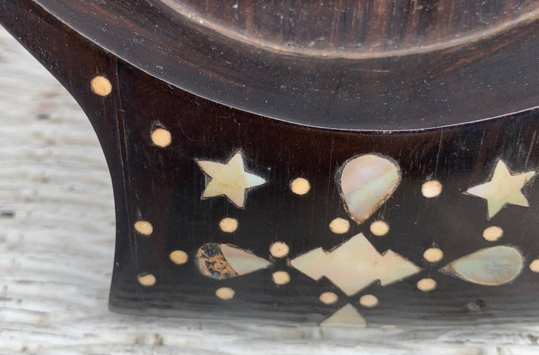COROMANDEL WOOD TRAY WITH MOTHER OF PEARL INLAY