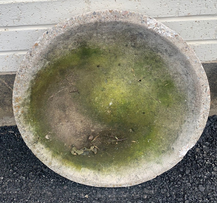 CONCRETE BIRD BATH BASIN ONLY