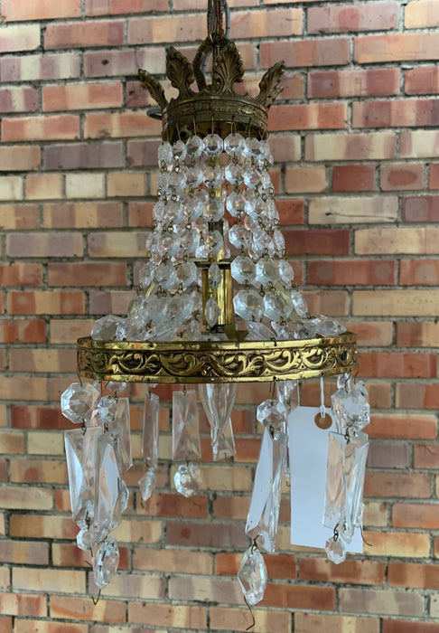 SMALL PRISMS CHANDELIER - AS FOUND