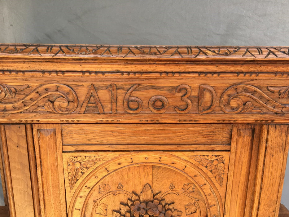 URN CARVED PETITE COURT CUPBOARD