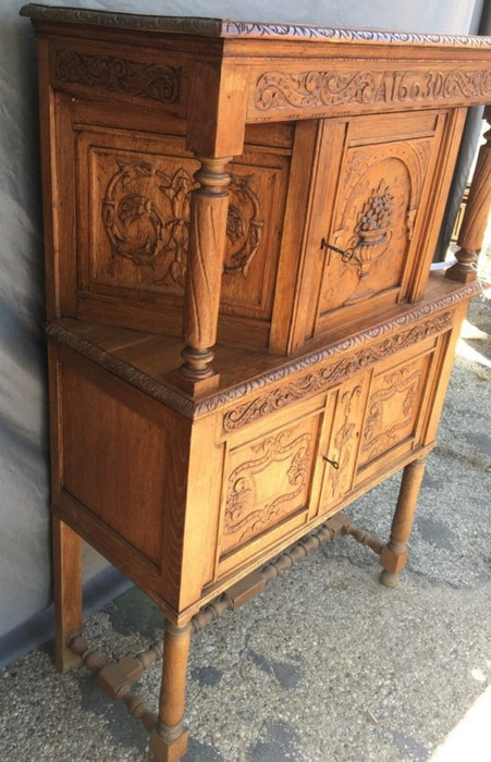 URN CARVED PETITE COURT CUPBOARD