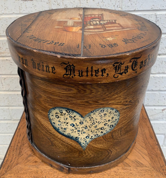 HAND PAINTED AND RESTORED ANTIQUE GERMAN FIRKIN