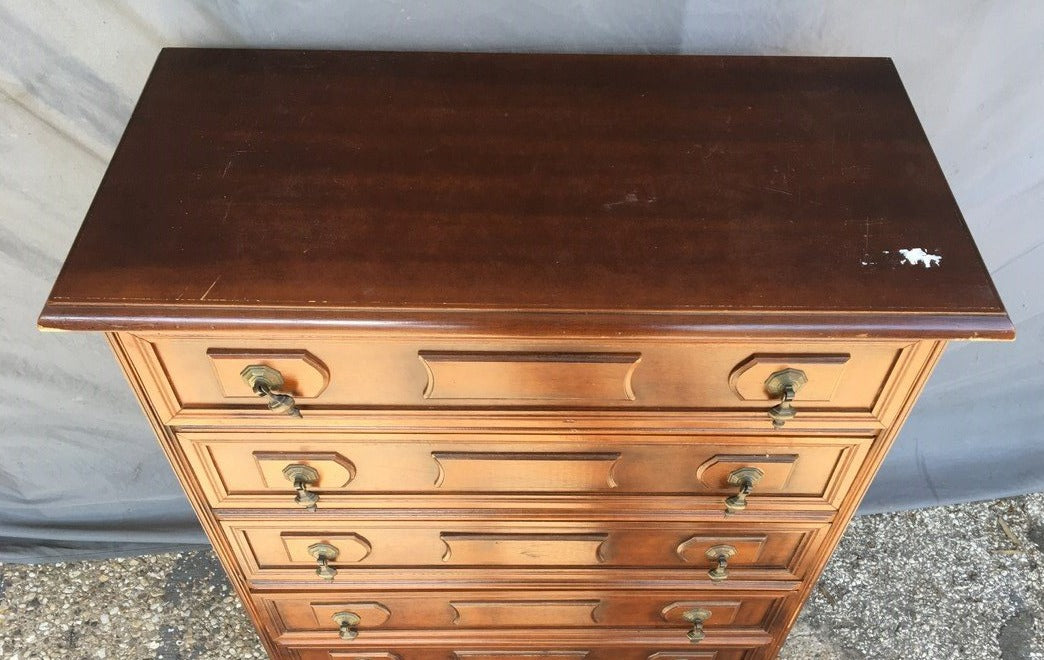 SMALL 5 DRAWER CHEST WITH DROP PULLS
